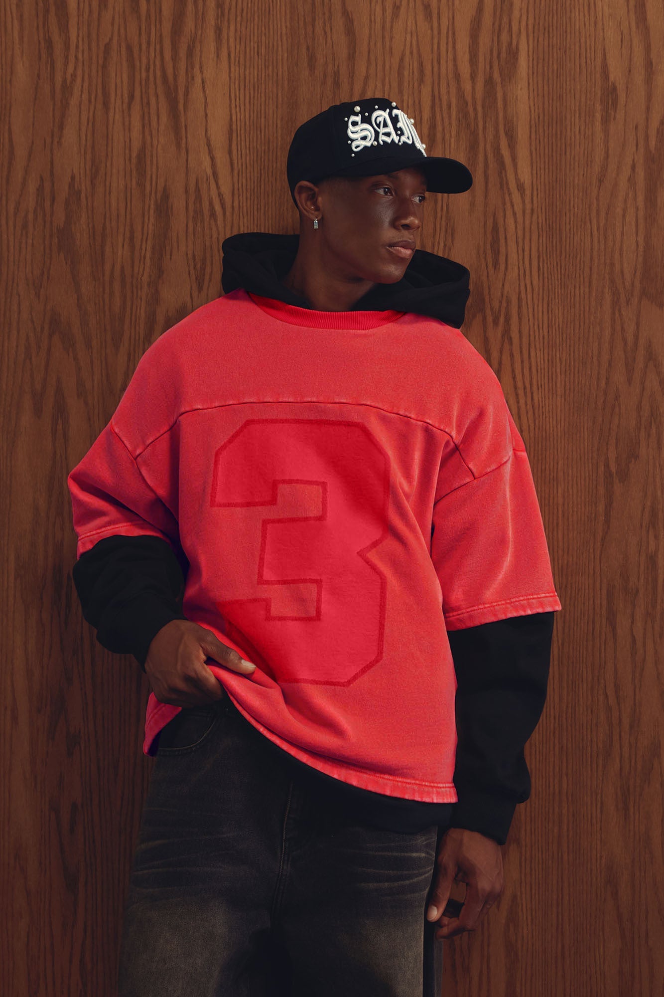 Kyle Oversized Tee - Red