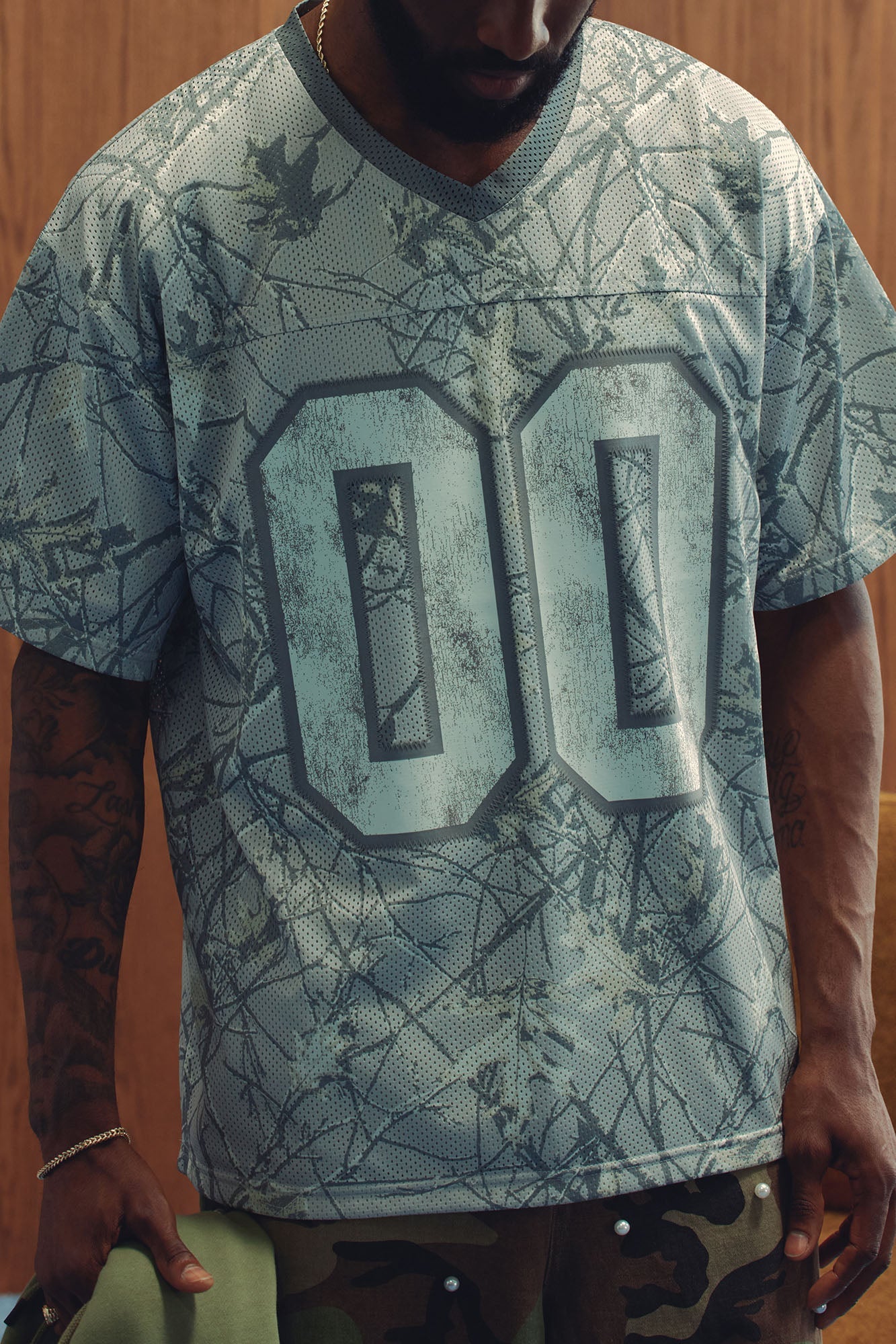 Short Sleeve Camo Jersey - Grey
