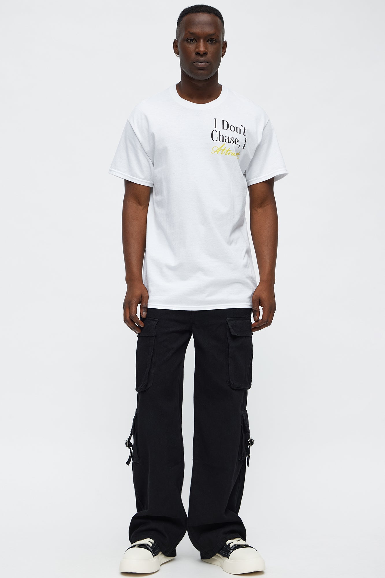 I Attract Oversized Short Sleeve Tee - White