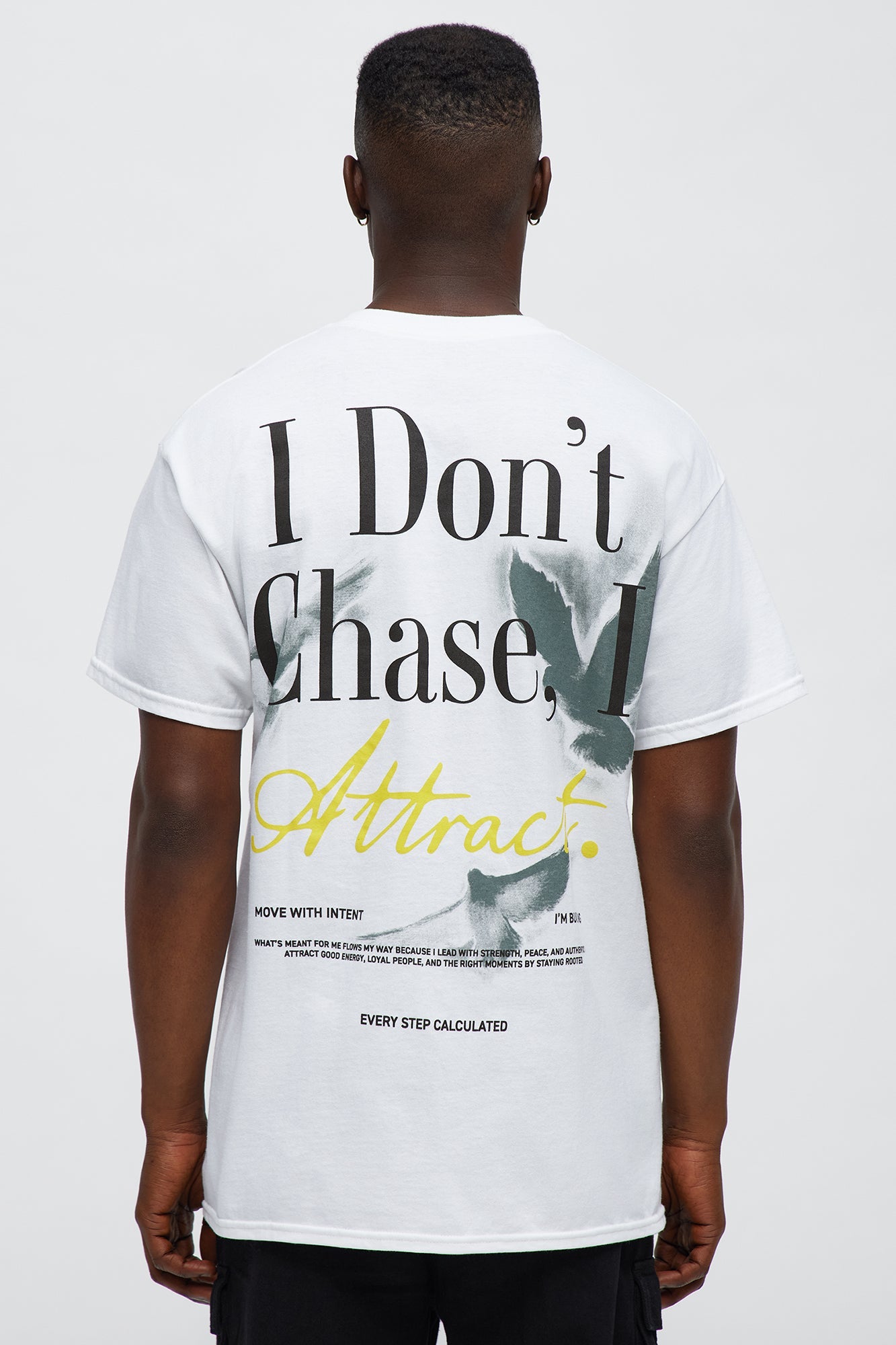 I Attract Oversized Short Sleeve Tee - White