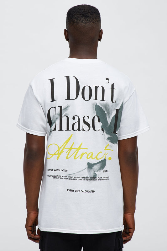 I Attract Oversized Short Sleeve Tee - White
