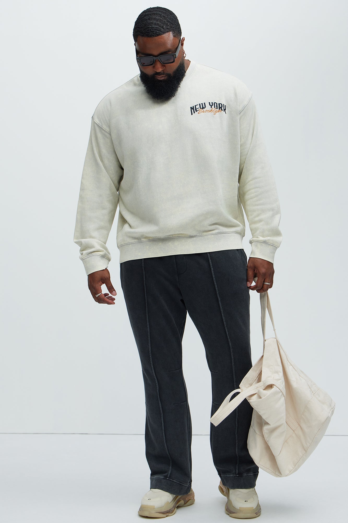 Ian Skinny Flare Sweatpants - Black