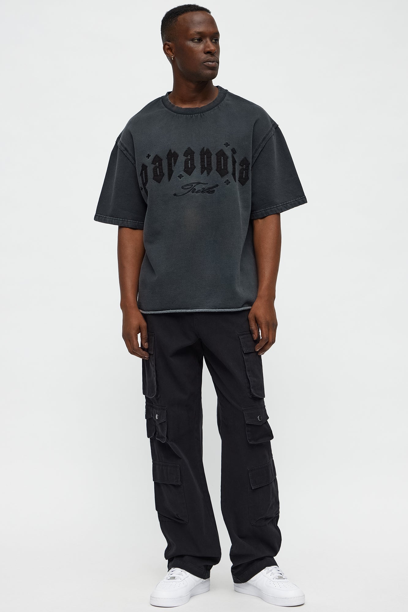 Paranoid Society Short Sleeve Tee - Charcoal