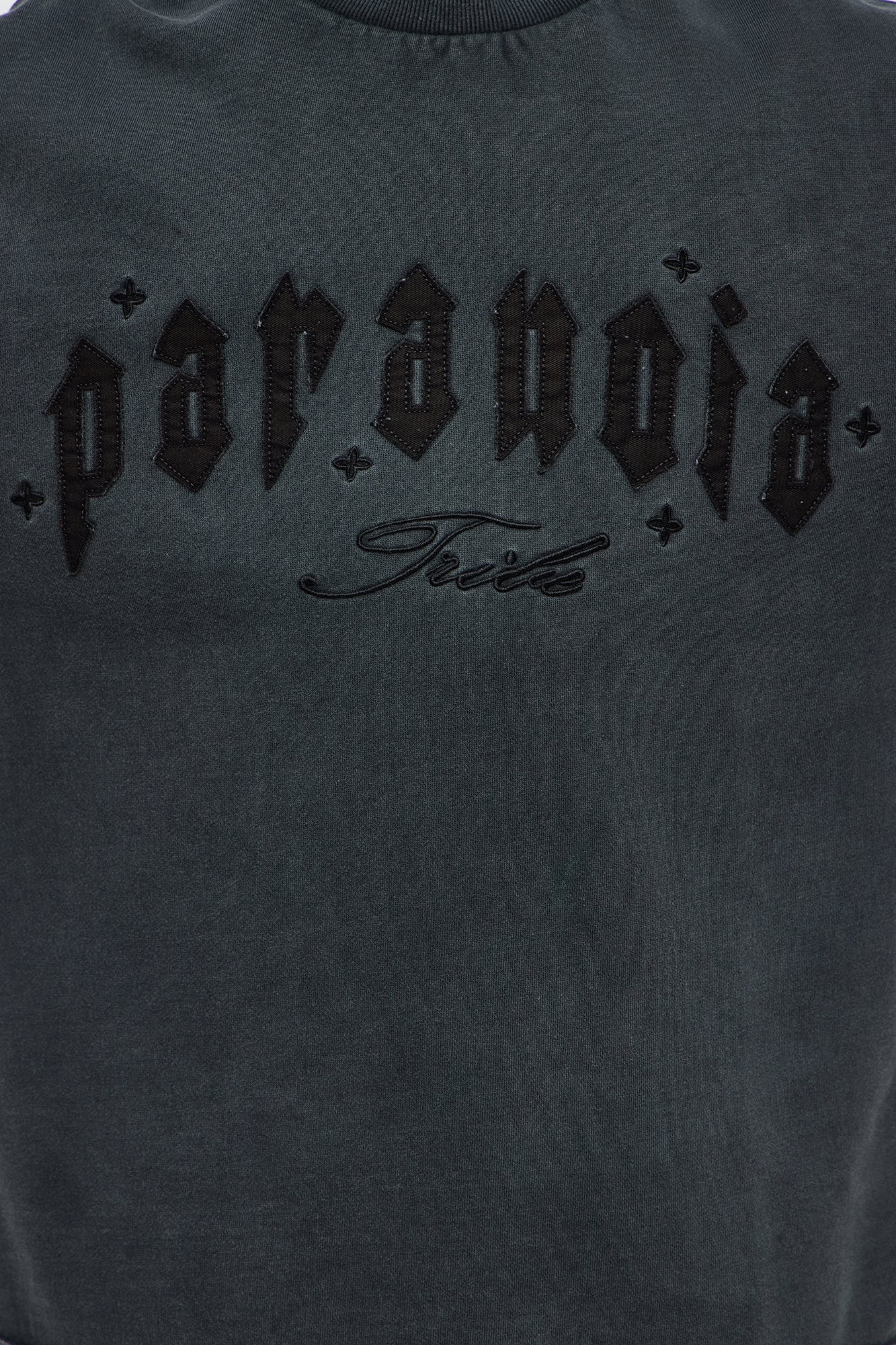 Paranoid Society Short Sleeve Tee - Charcoal