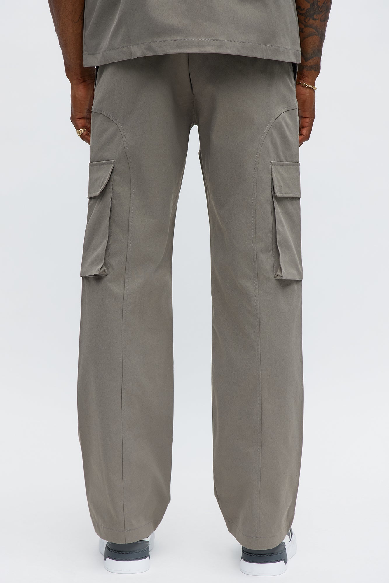 Bam Straight Pants - Grey