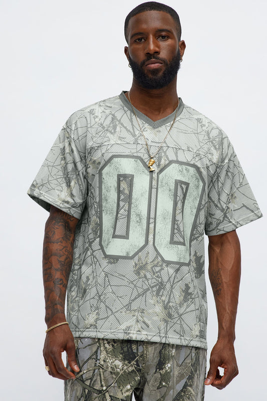 Short Sleeve Camo Jersey - Grey