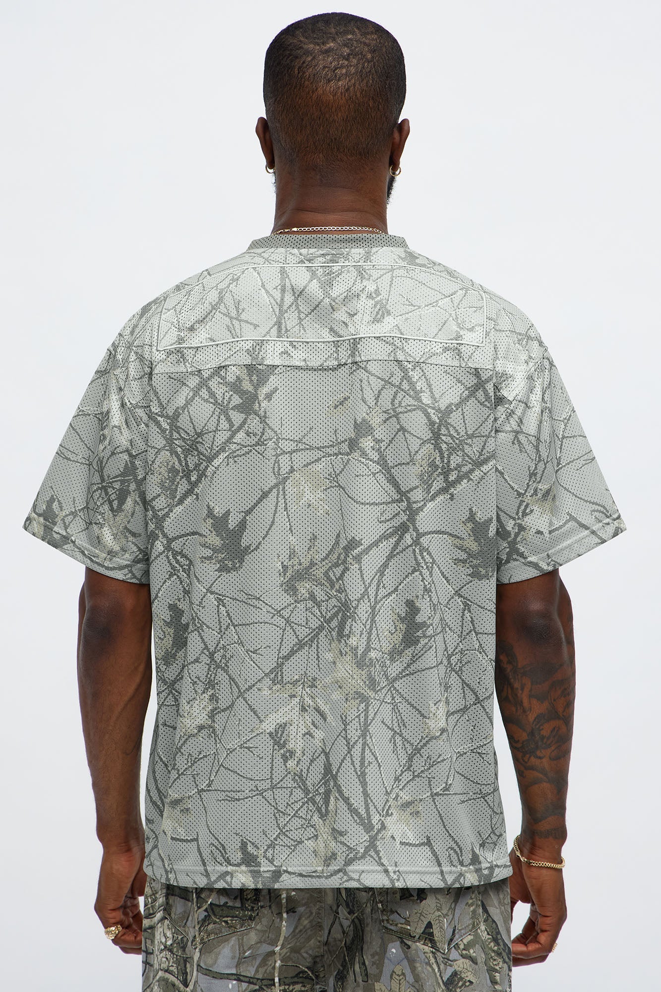 Short Sleeve Camo Jersey - Grey