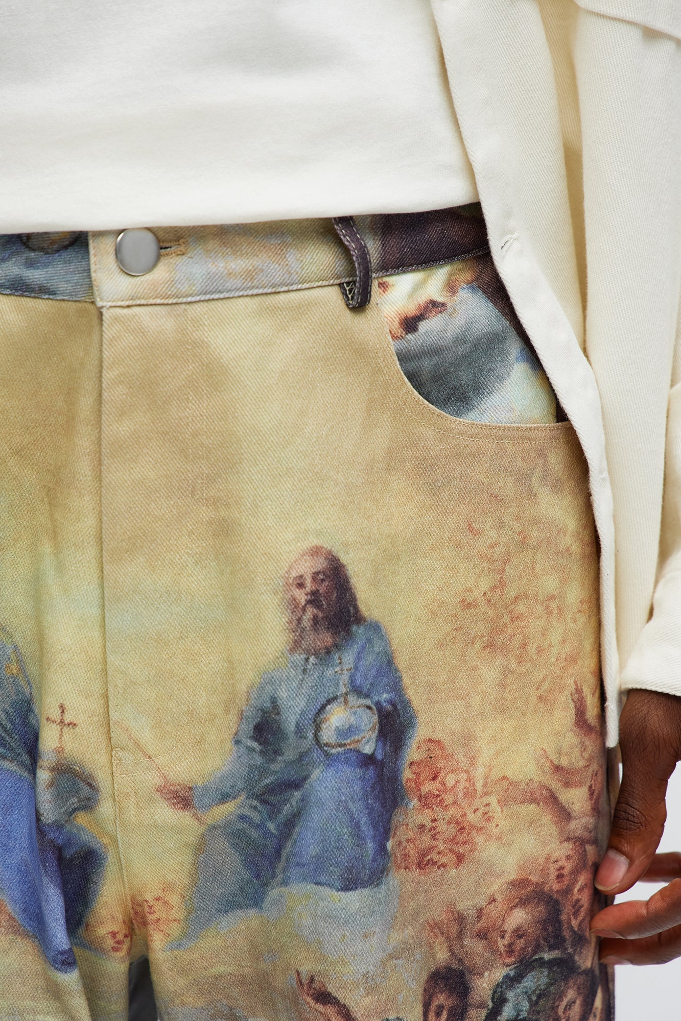 Baggy In The Heavens Printed Pants - Multi Color