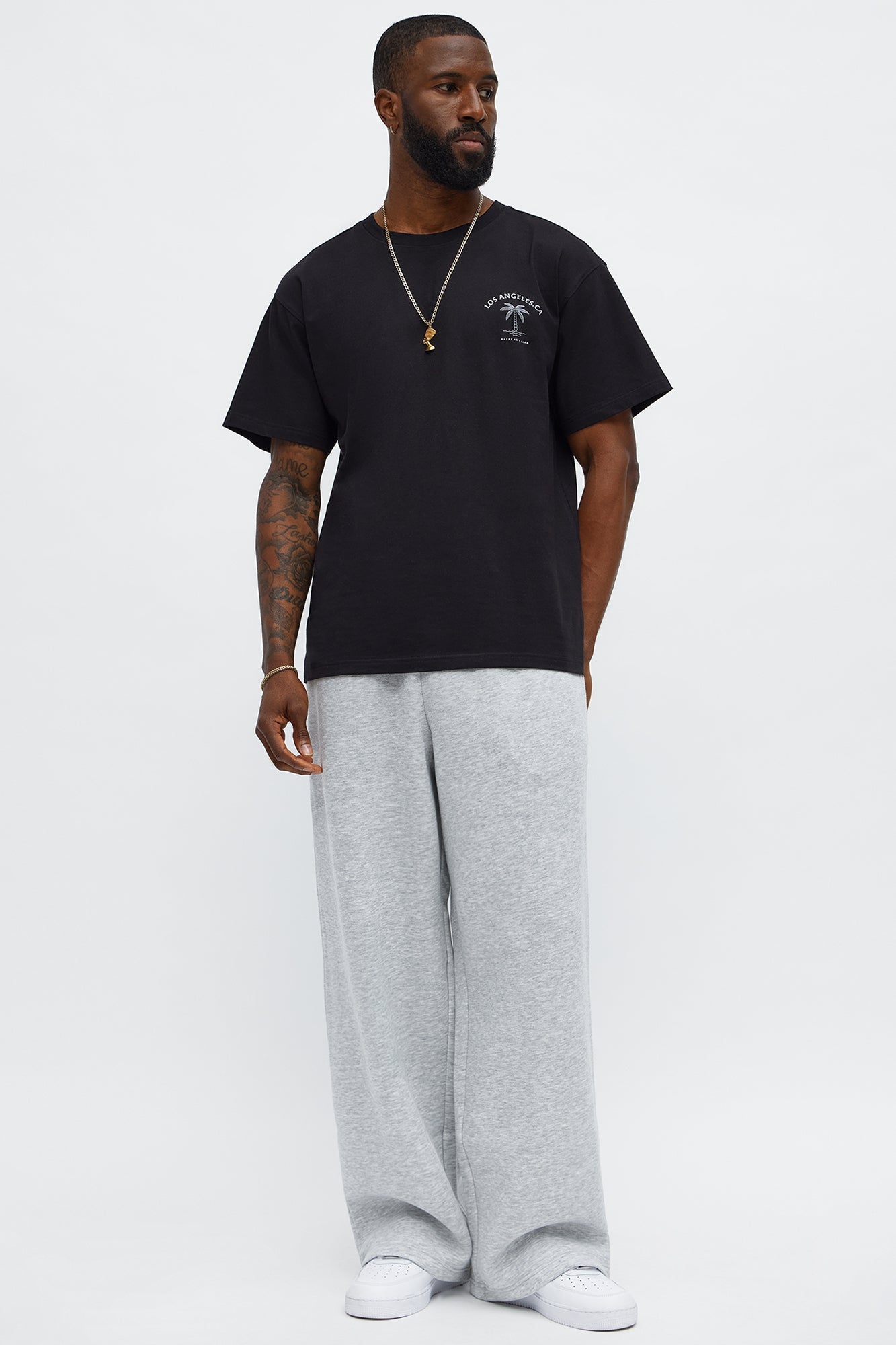 Tyson Baggy Pants - Heather Grey