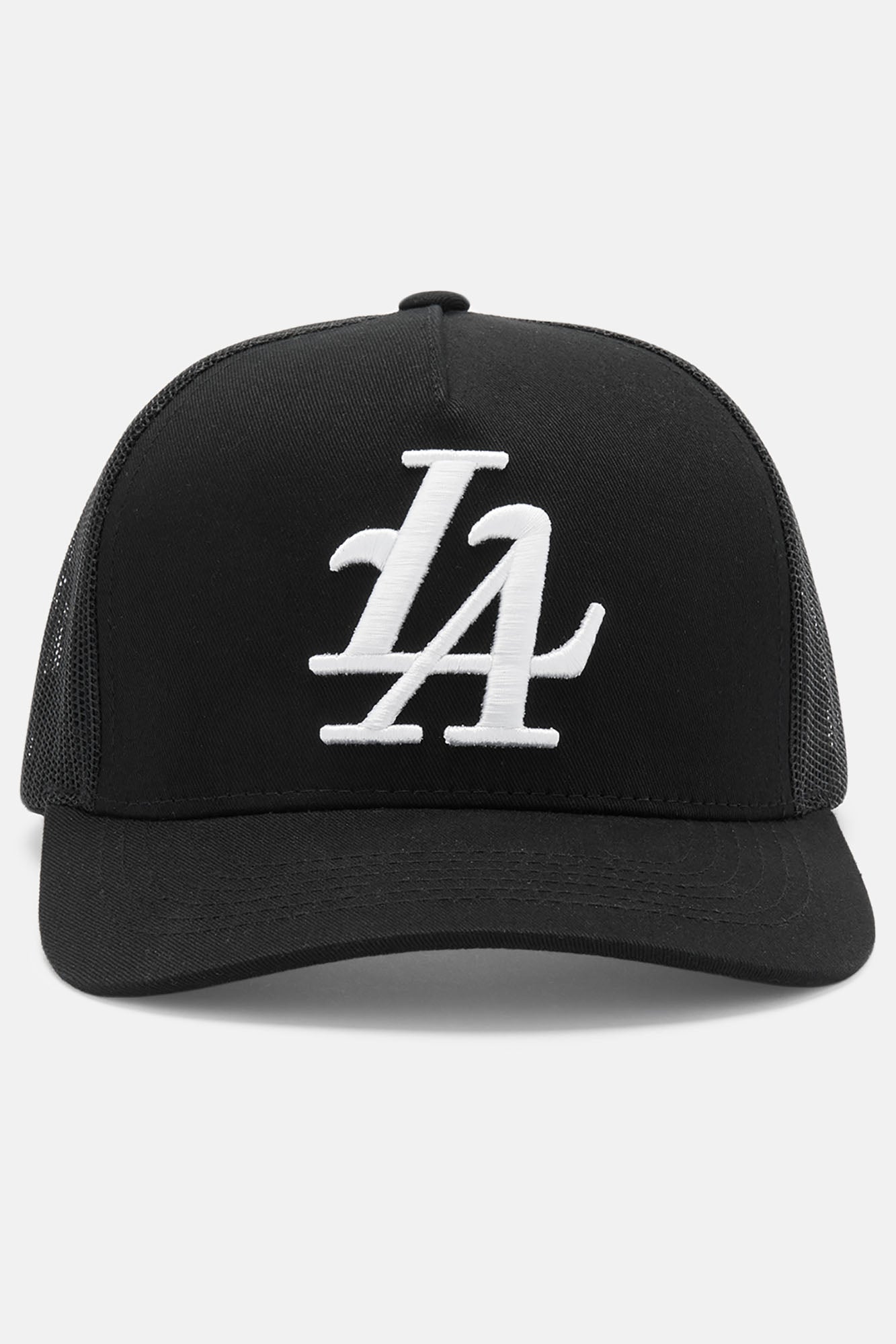 LA Twill Trucker Hat - Black