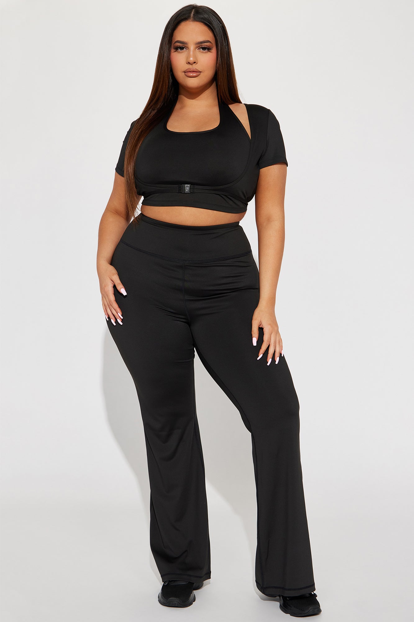 Lily Active Flare Pant - Black