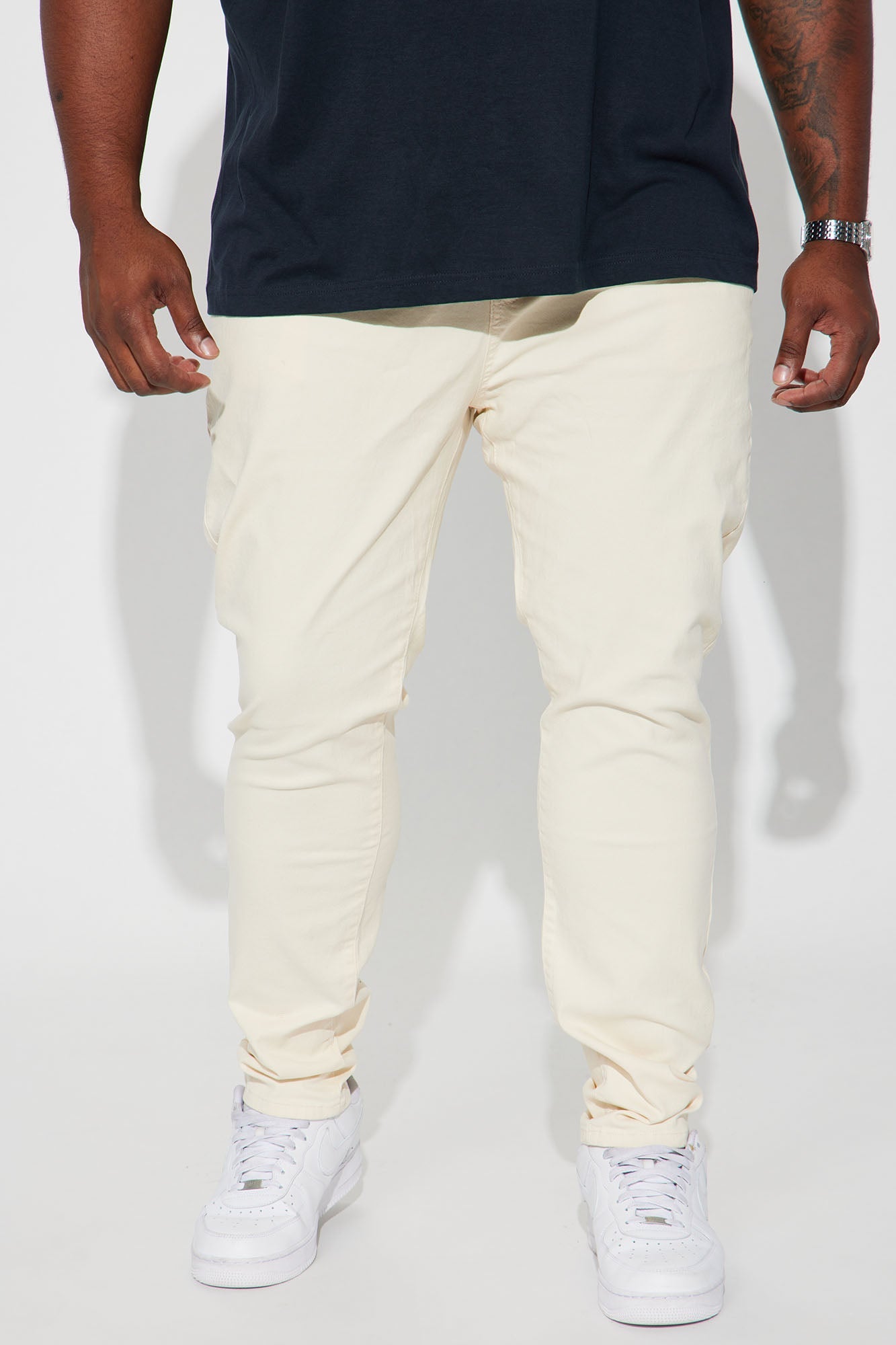 Mac Chino Skinny 5 Pocket Pants - Cream