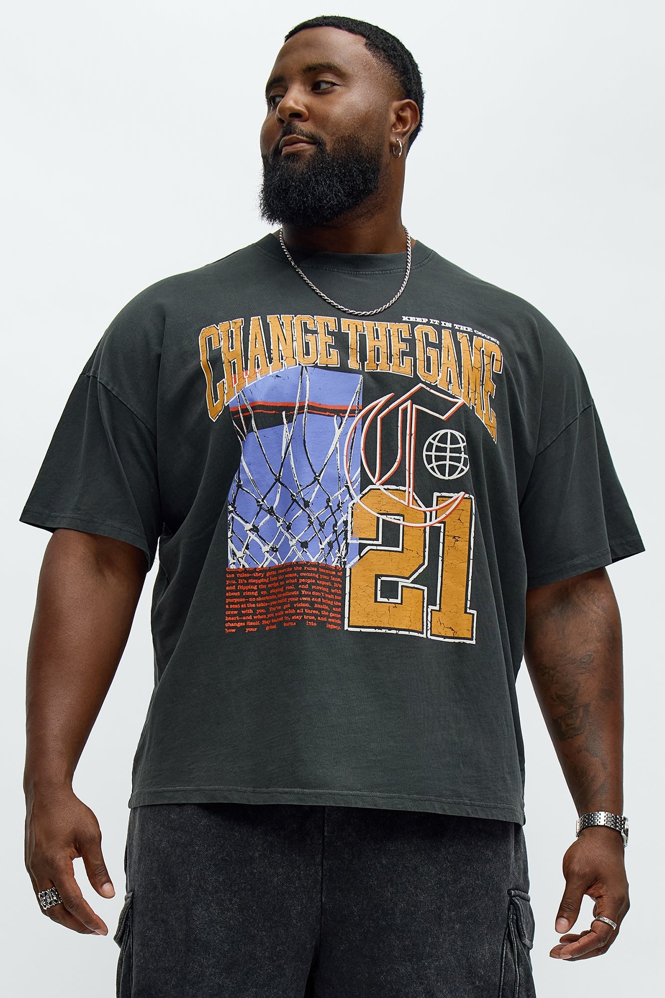 Change The Game Short Sleeve Tee - Black Wash