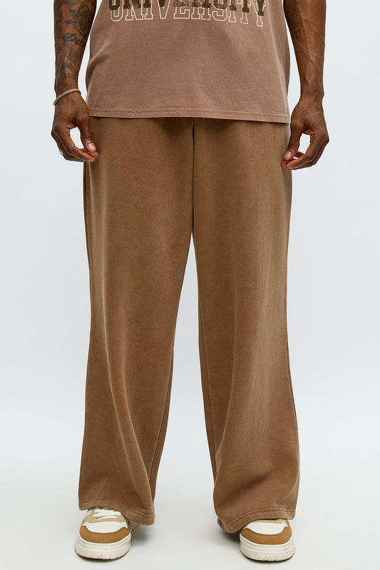 Tyson Baggy Washed Pants - Brown