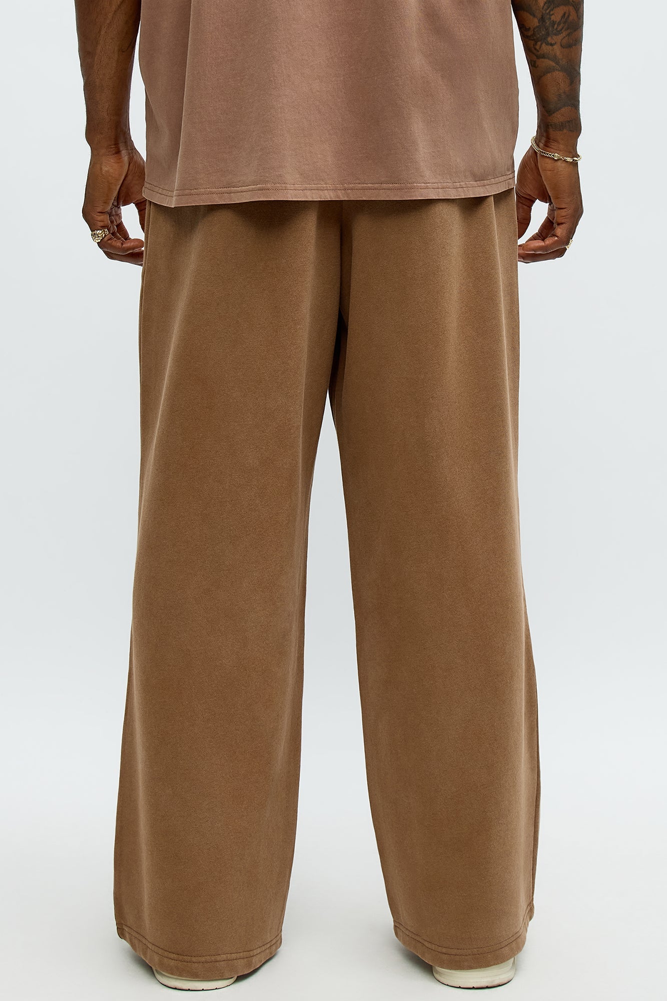 Tyson Baggy Washed Pants - Brown