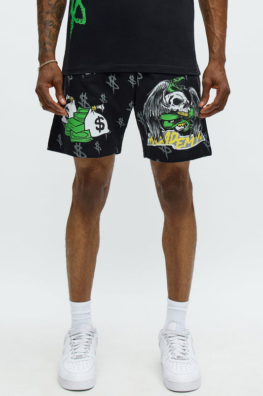 Paper Chase Academy Sweatshorts - Black