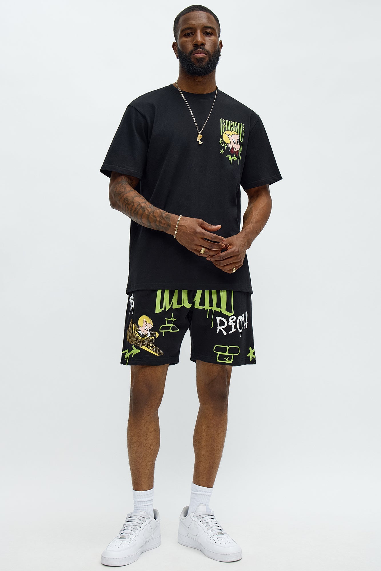 Richie Rich Fly Short Sleeve Tee - Black