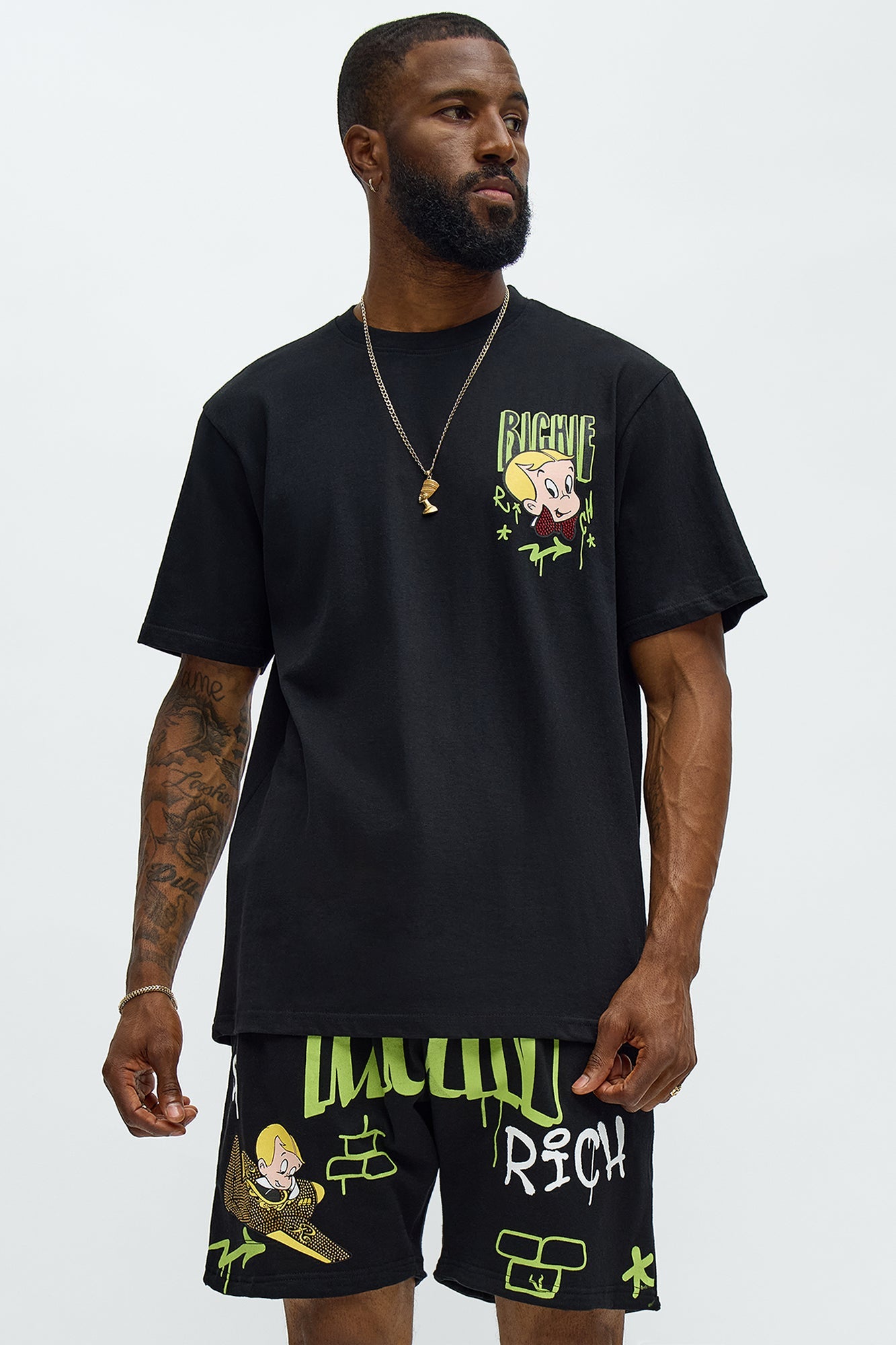 Richie Rich Fly Short Sleeve Tee - Black