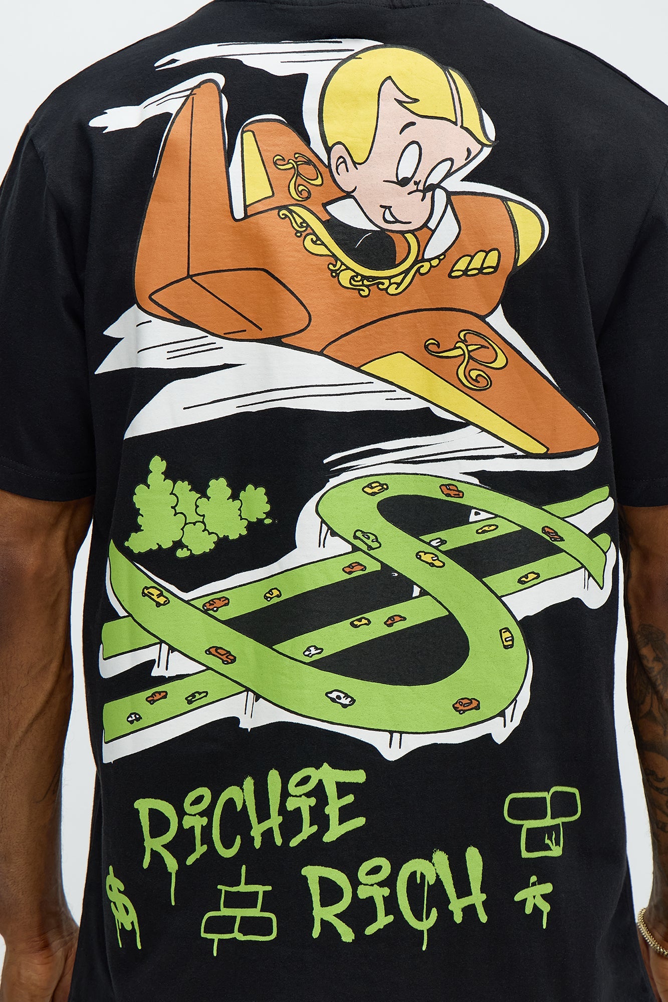 Richie Rich Fly Short Sleeve Tee - Black