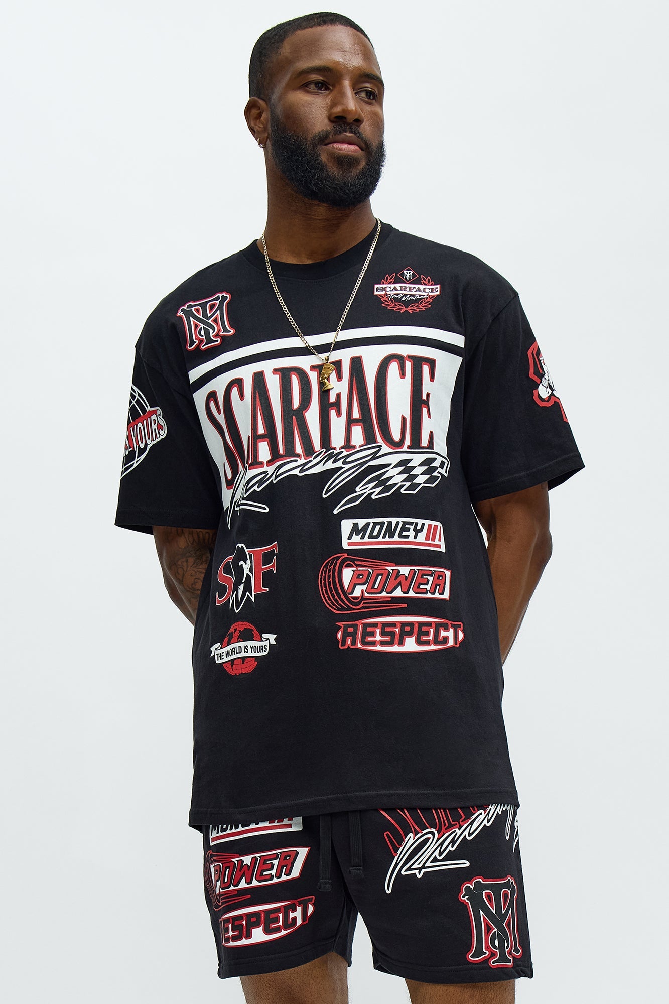 Scarface Racing Short Sleeve Tee - Black
