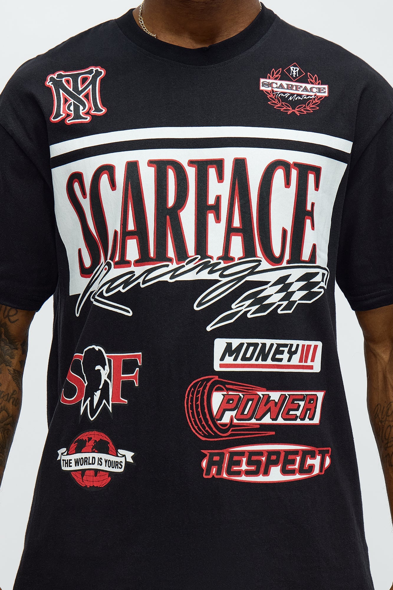Scarface Racing Short Sleeve Tee - Black