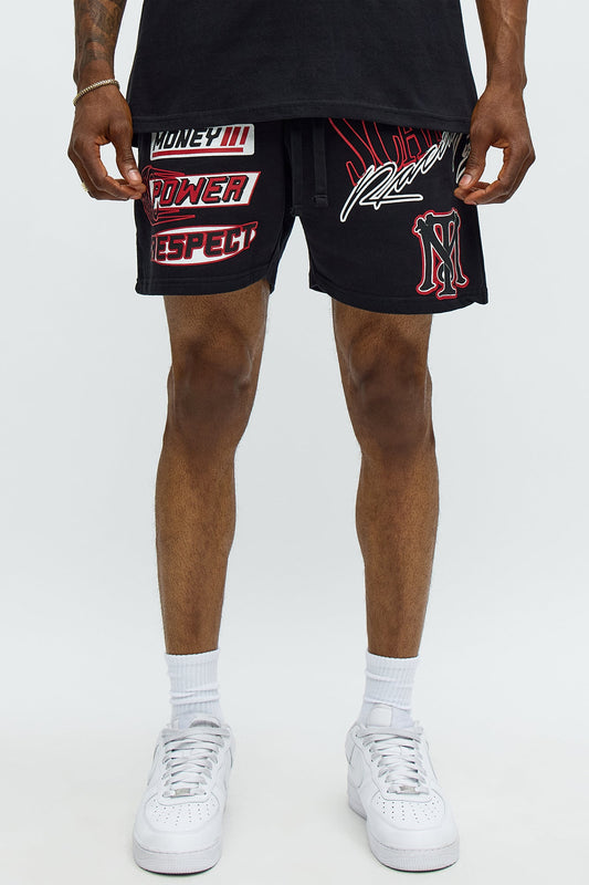 Scarface Racing Sweatshorts - Black