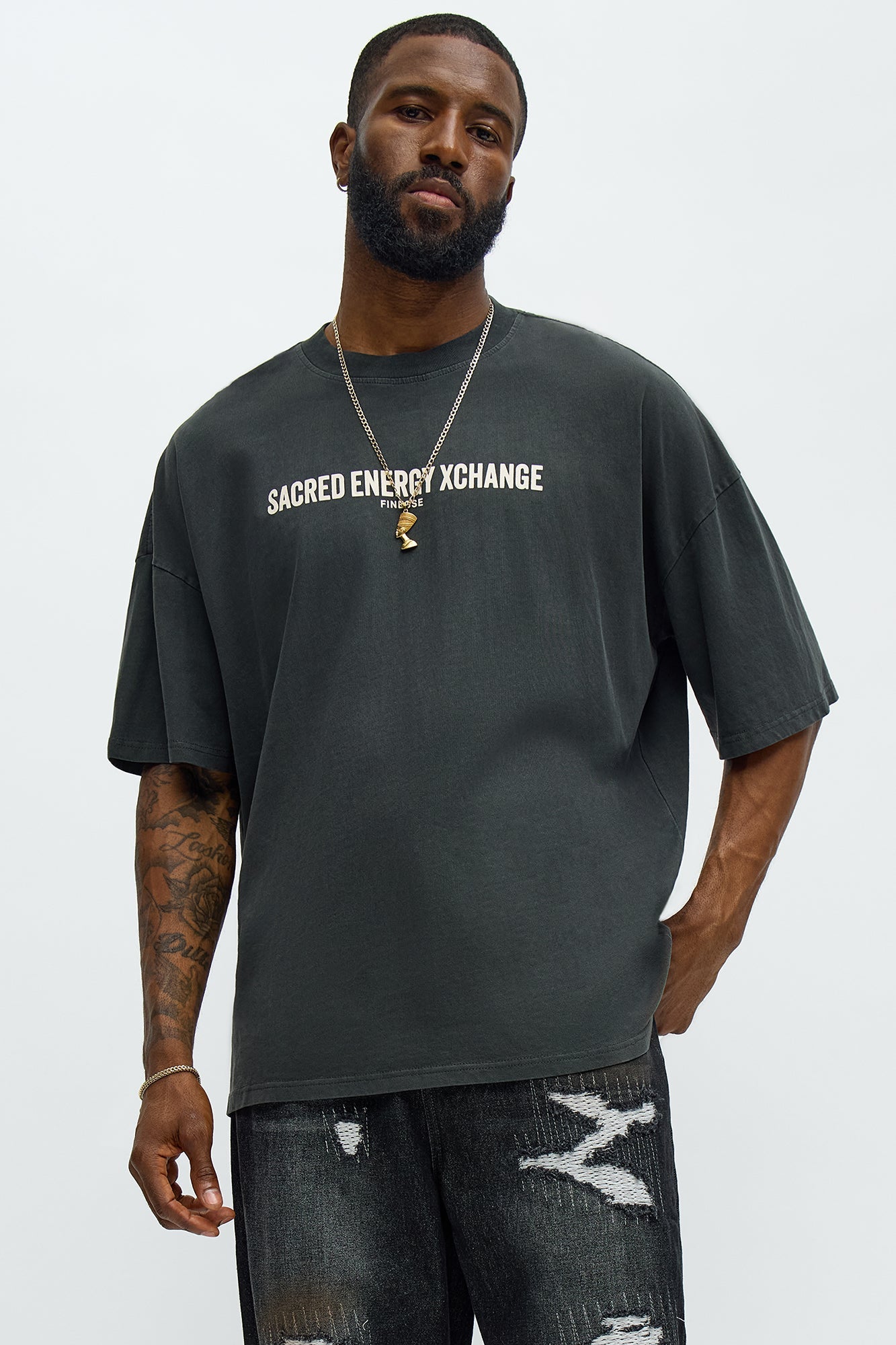 Secret Energy Xchange Short Sleeve Tee - Black Wash