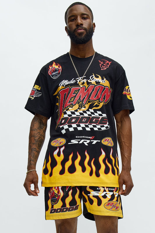 Dodge Demon Racing Team Short Sleeve Tee - Black