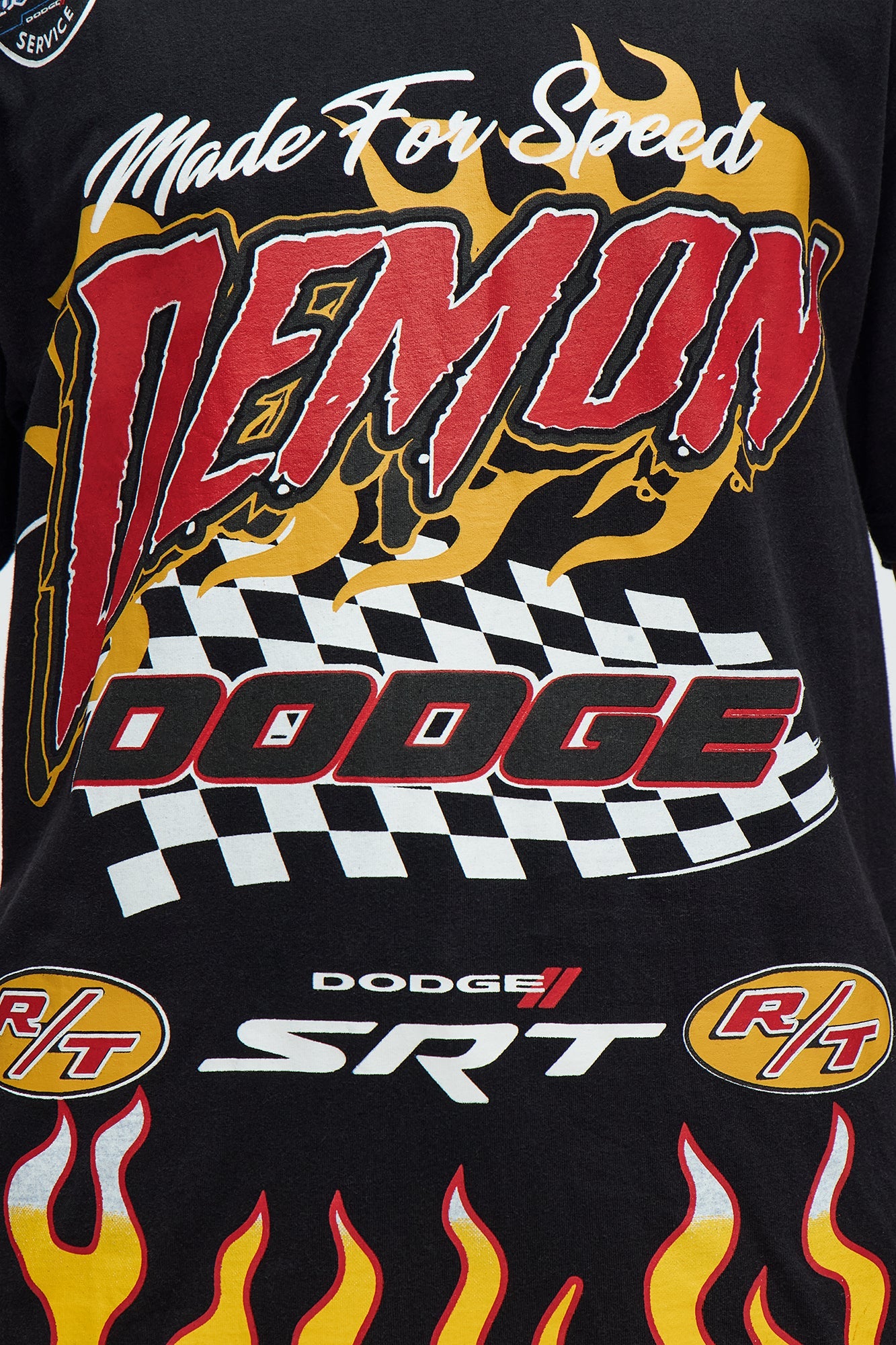 Dodge Demon Racing Team Short Sleeve Tee - Black