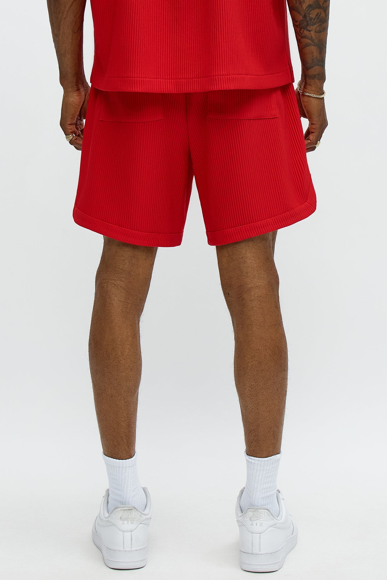 Show Up Basketball Short - Red