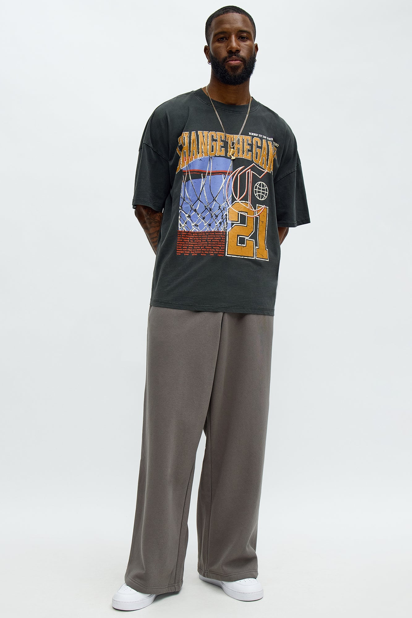 Tyson Baggy Pants - Charcoal