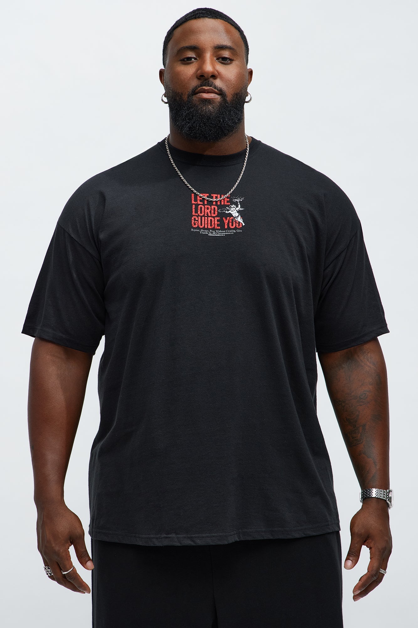 Let The Lord Guide You Short Sleeve Tee - Black