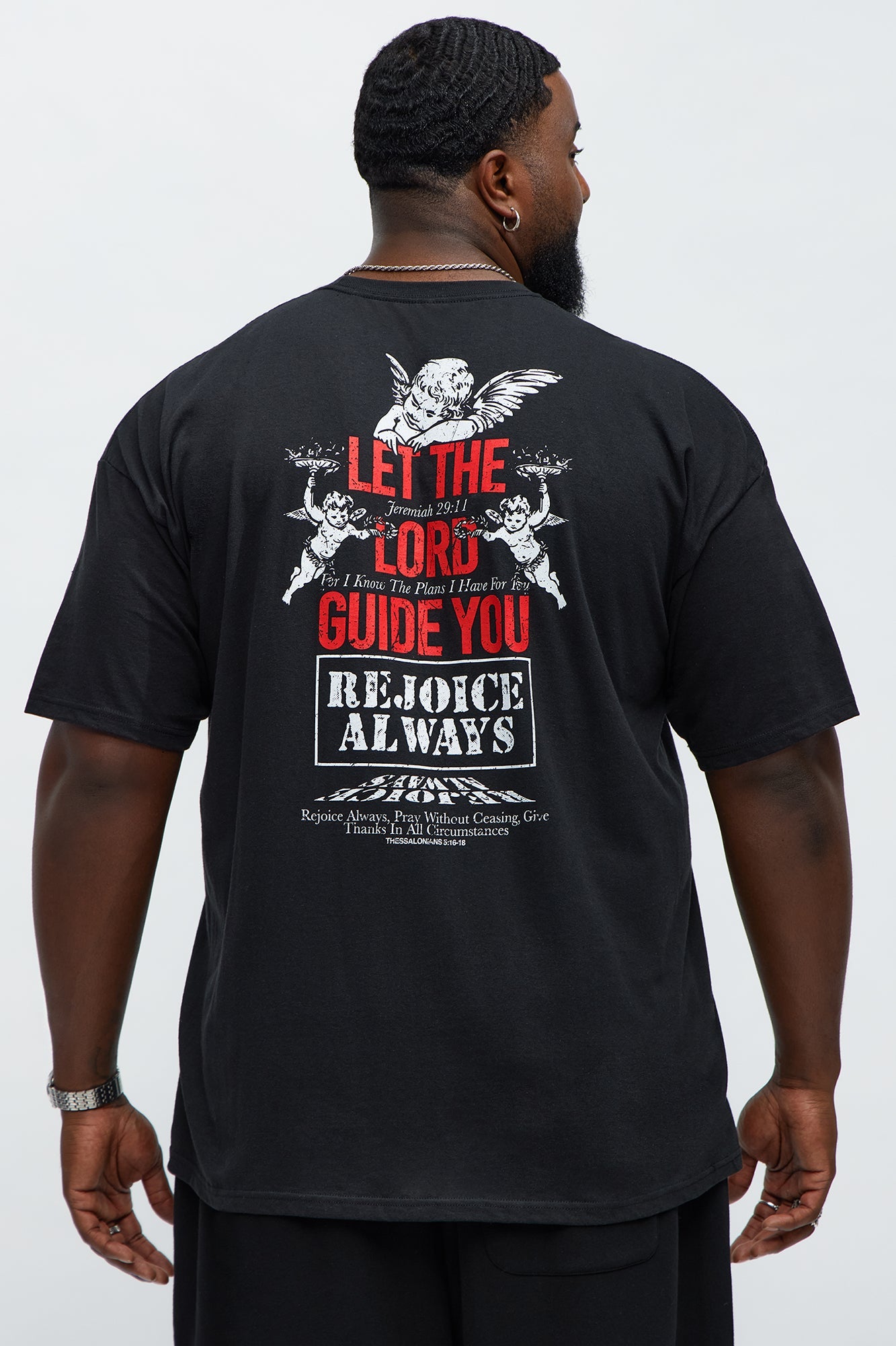 Let The Lord Guide You Short Sleeve Tee - Black