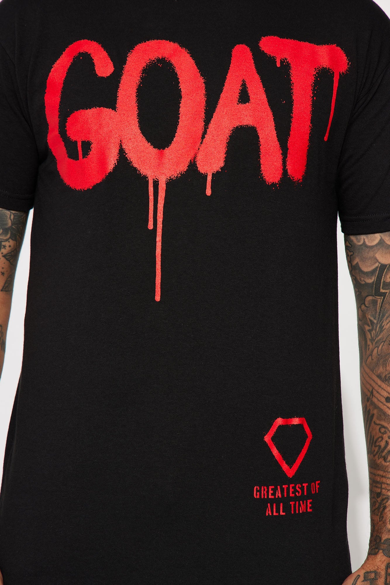 Diamond Goat Short Sleeve Tee - Black