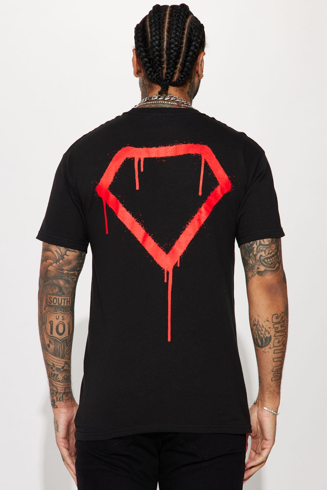 Diamond Goat Short Sleeve Tee - Black