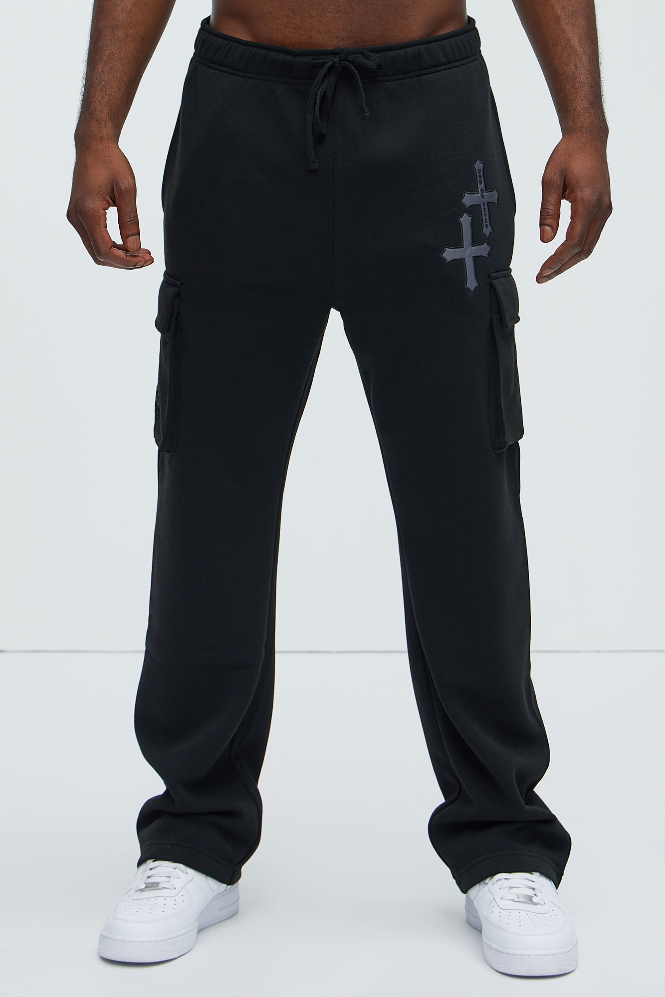 Crosses Cargo Sweatpant - Black