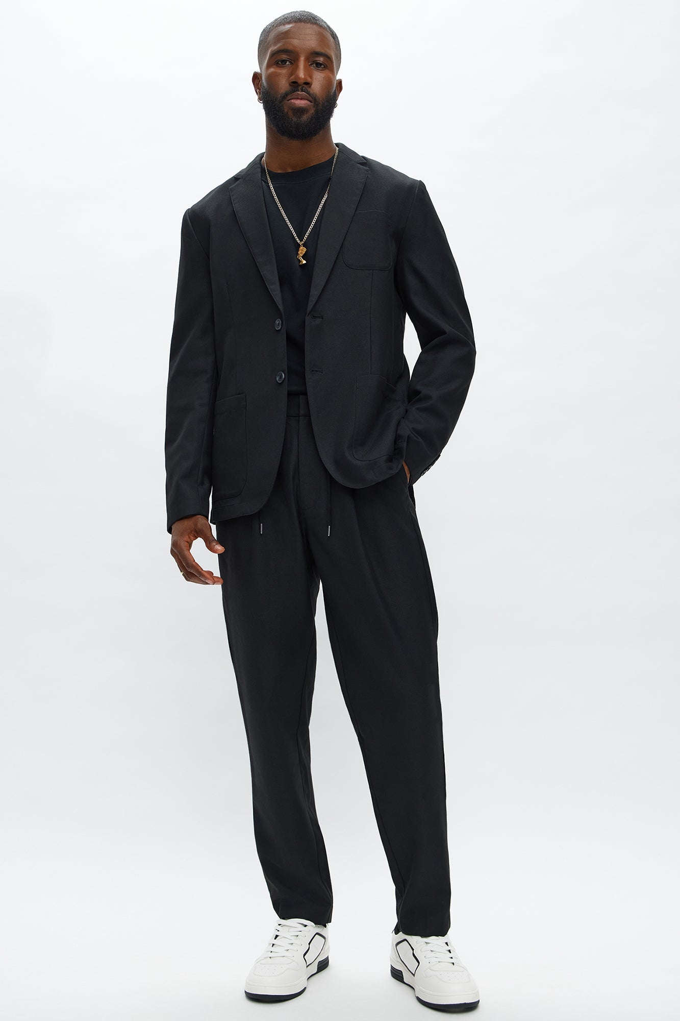 Slim Modern Lightweight Everyday Jacket - Black