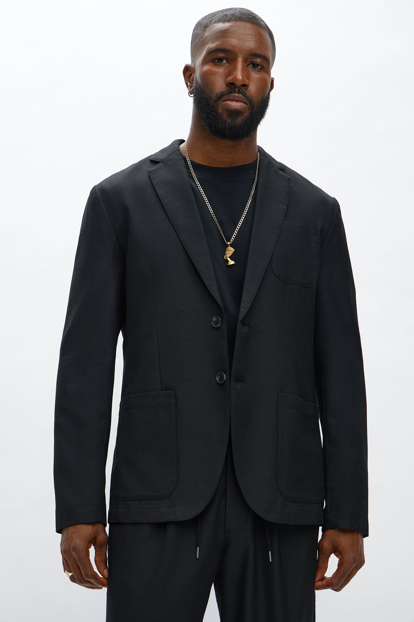 Slim Modern Lightweight Everyday Jacket - Black