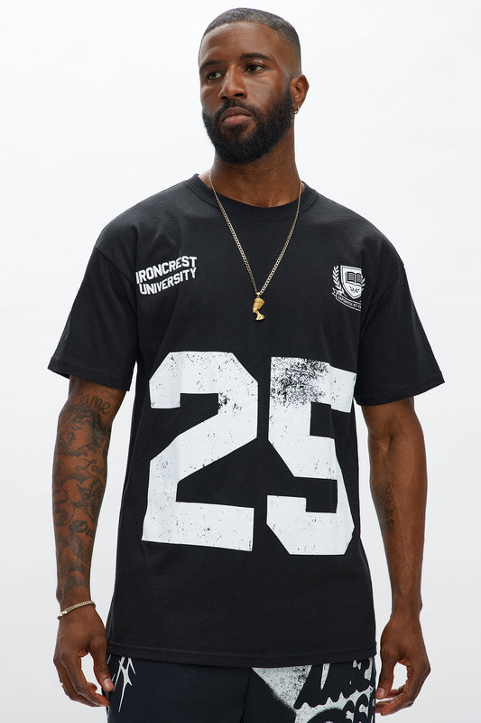 Gridiron Short Sleeve Tee - Black