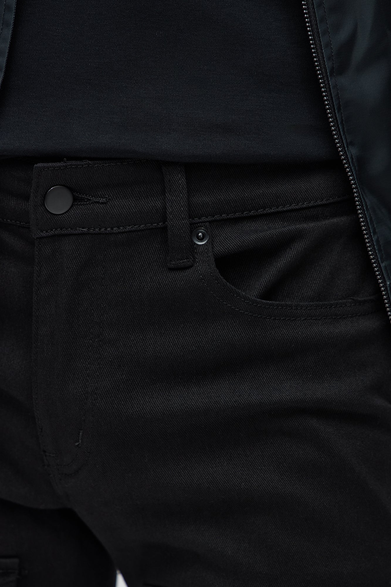 Skinny Pocket Me Cargo Pants - Black