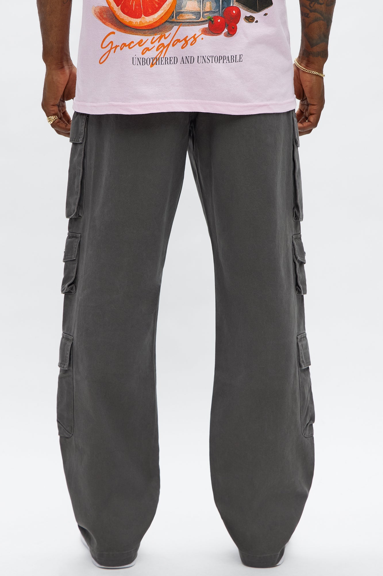 Straight Void Runner Cargo Pants - Charcoal