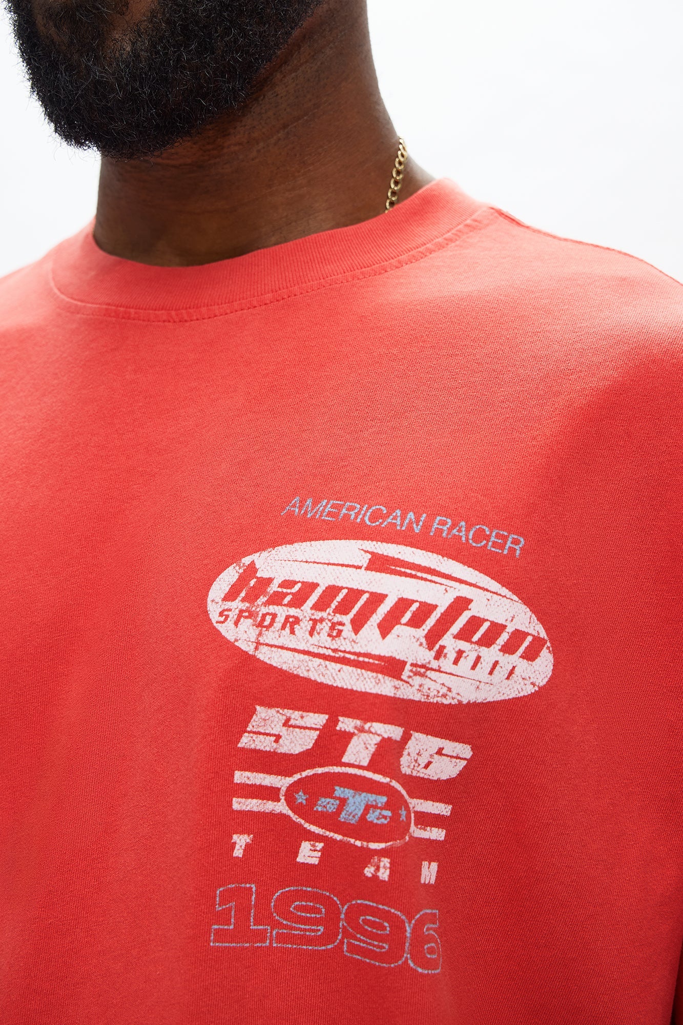 Hampton Sports Oversized Short Sleeve Tee - Red