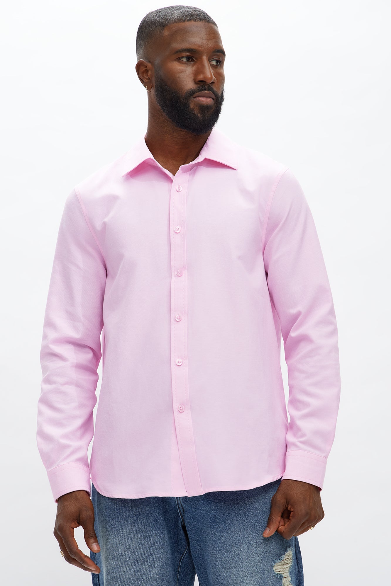 Oxford Long Sleeve Shirt - Pink