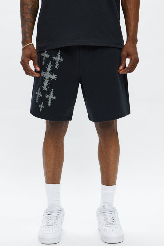 Sanctuary Delirium Baggy Sweatshort - Black