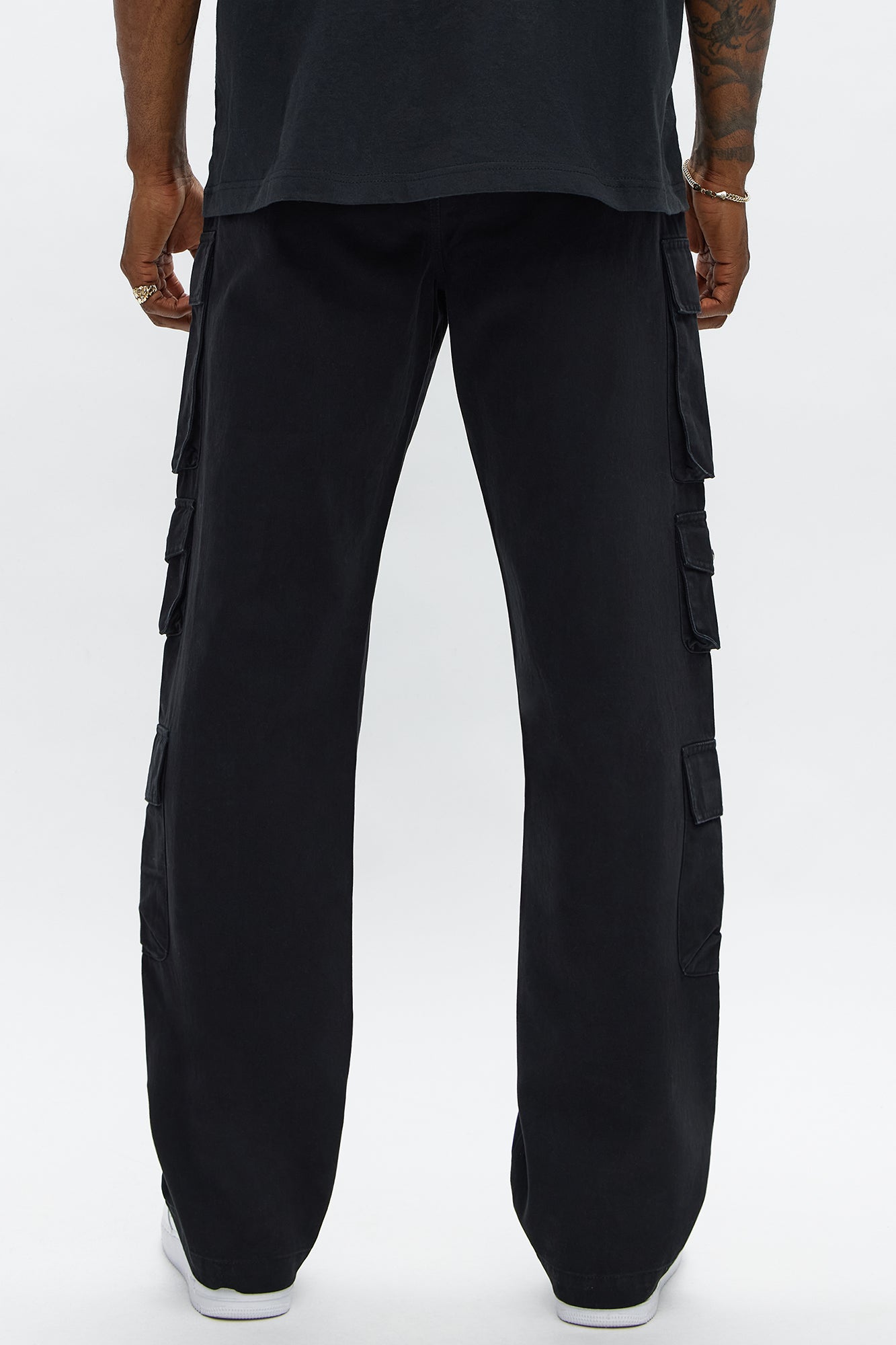 Straight Void Runner Cargo Pants - Black