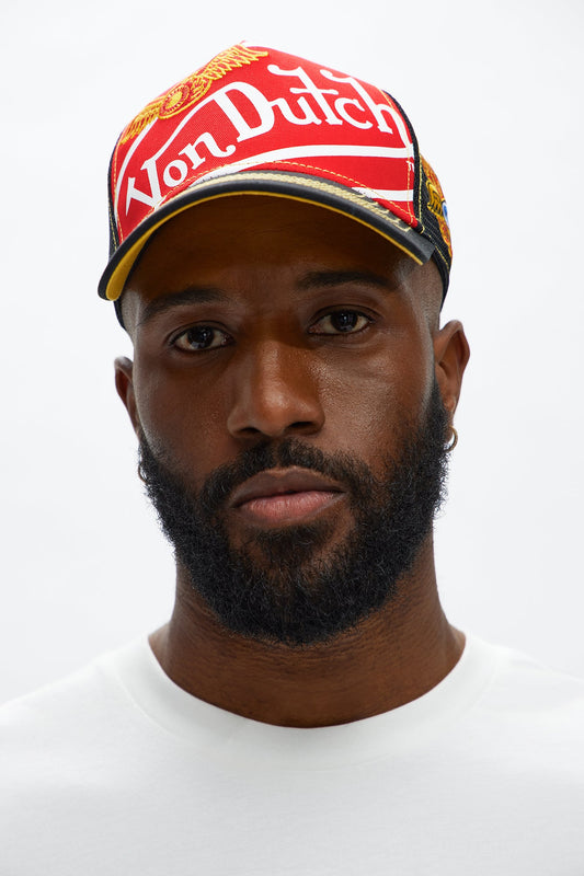 Von Dutch Racer Trucker Hat - Red/combo