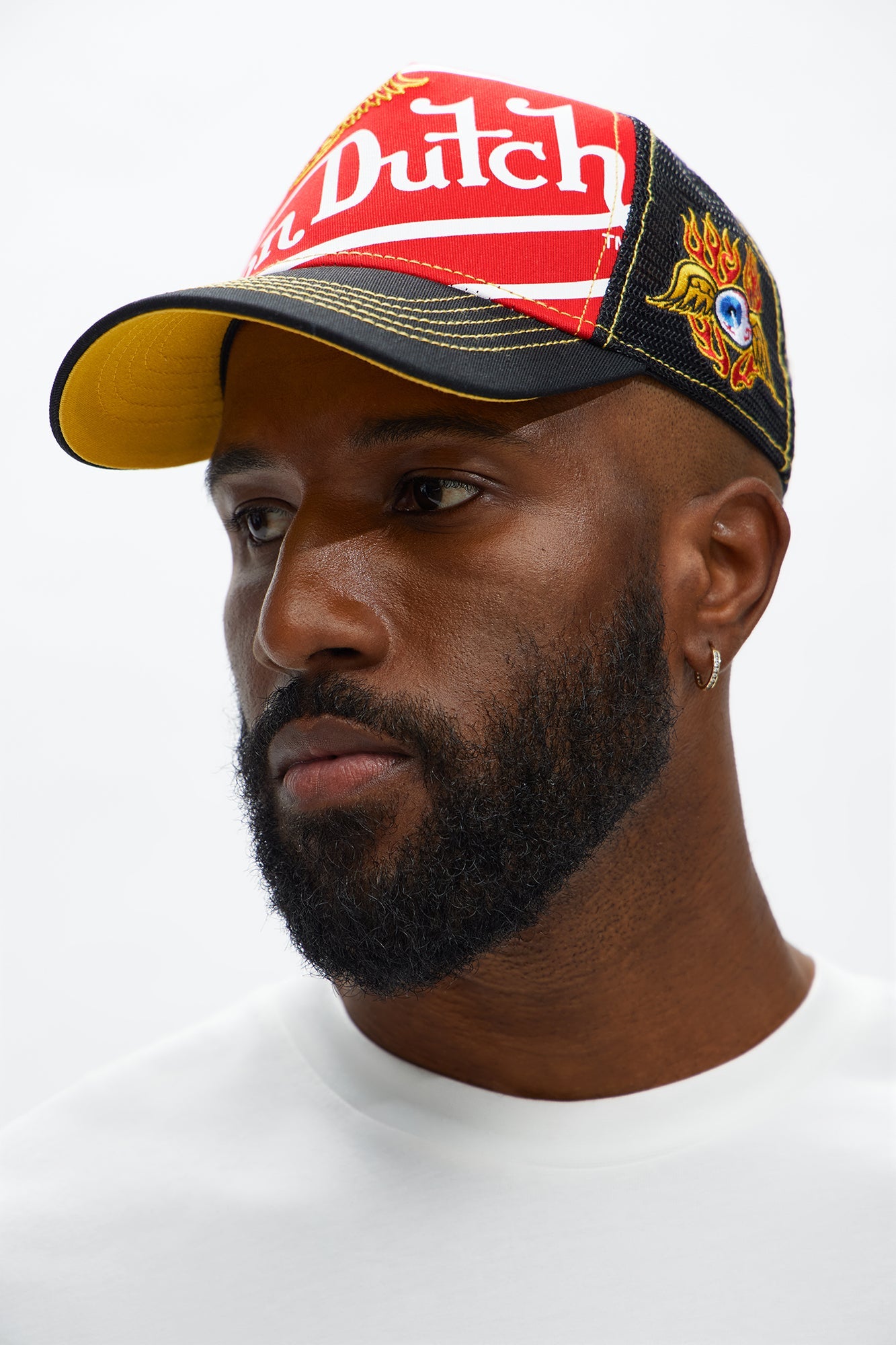 Von Dutch Racer Trucker Hat - Red/combo