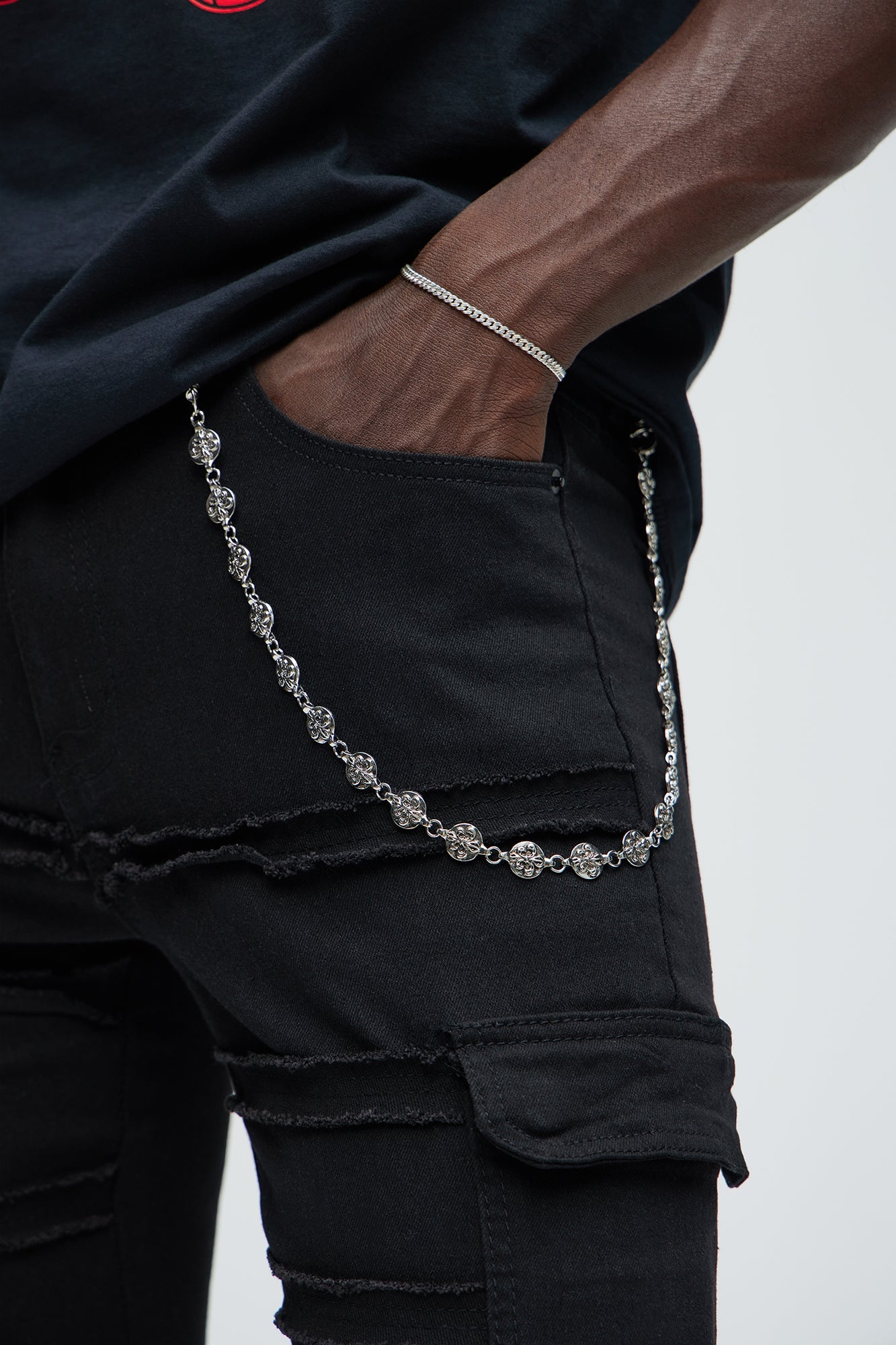 Ashes To Ashes Pant Chain - Silver