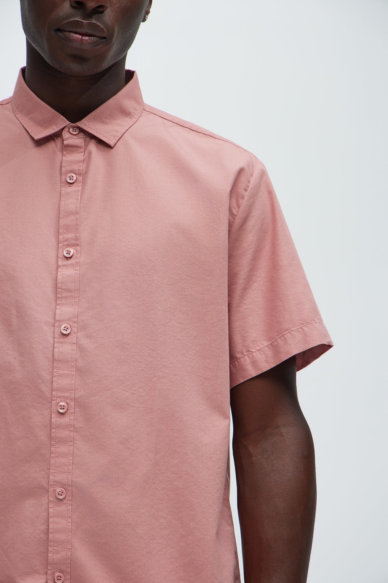 Ryland Short Sleeve Button Up Shirt - Mauve