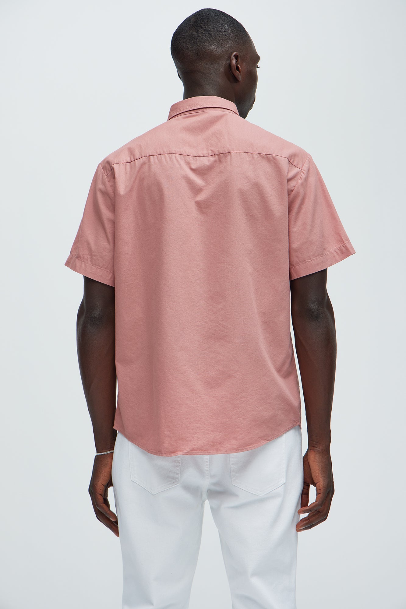 Ryland Short Sleeve Button Up Shirt - Mauve